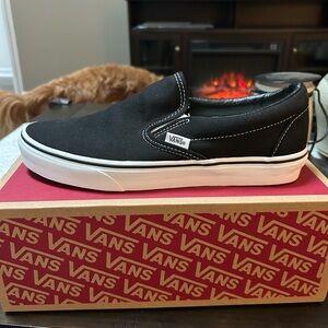 Vans Black Slip-On Sneakers